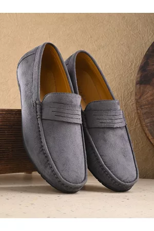 Mast & Harbour Men Grey Lightweight Penny loafers