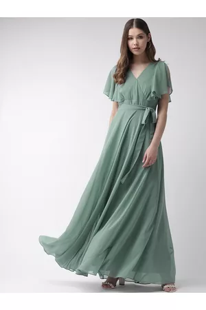 20Dresses Women Mint Green Solid Maxi Dress