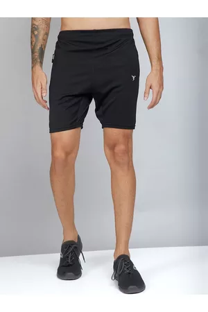 TECHNOSPORT Men Antimicrobial Training or Gym Slim Fit Sports Shorts