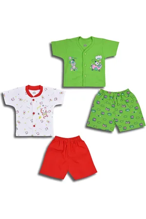 Wish Karo Boys Pack Of 2 Printed Cotton Shirt With Shorts