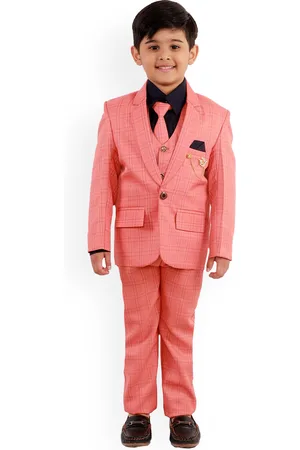 BAESD Boys Single-Breasted Notched Lapel Suits