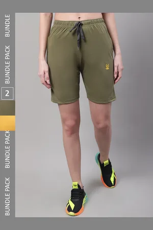 VIMAL JONNEY Women Pack Of 2 Cotton Sports Shorts