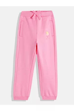 Ralph Lauren Girls Regular Fit Mid-Rise Knitted Joggers With Brand Logo Detail