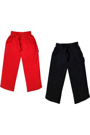 IndiWeaves Girls Pack of 2 Printed Mid-Rise Cotton Capris