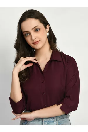 Kalini Comfort Spread Collar Opaque Casual Shirt