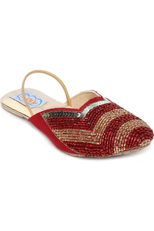 KID1 Girls Embellished Ethnic Mules