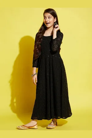 Cherry & Jerry Black Floral Printed Maxi Dress