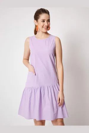 CHARMGAL Sleeveless Drop-Waist Dress