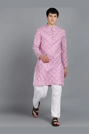 HERE&NOW Geometric Printed Regular Kurta with Pyjamas