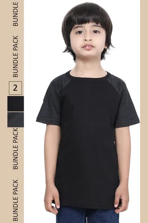 IndiWeaves Boys Pack Of 2 Pure Cotton T-shirt
