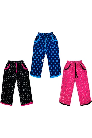 IndiWeaves Girls Pack of 3 Printed Pure Cotton Capris