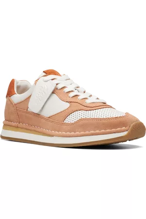 Clarks Women Brown Colourblocked Leather Sneakers