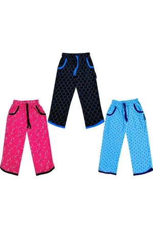 IndiWeaves Girls Pack of 3 Mid-Rise Cotton Printed Capris