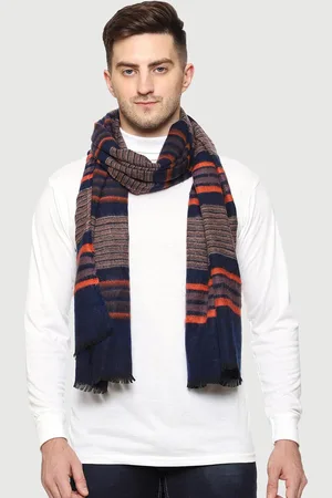 SWI Men Striped Wool Mufflers
