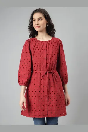 Beverly Hills Polo Club Embroidered Schiffli Pure Cotton Tunic