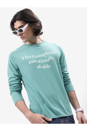 Ketch Men Typography Printed Round Neck Relax Fit Tshirt