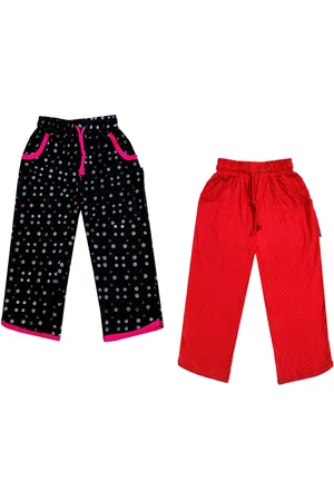 IndiWeaves Girls Pack of 2 Mid-Rise Cotton Printed Capris