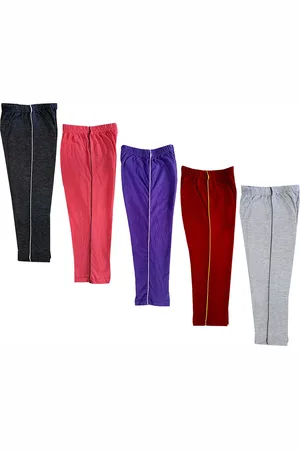 IndiWeaves Girls Pack of 5 Pure Cotton Capris