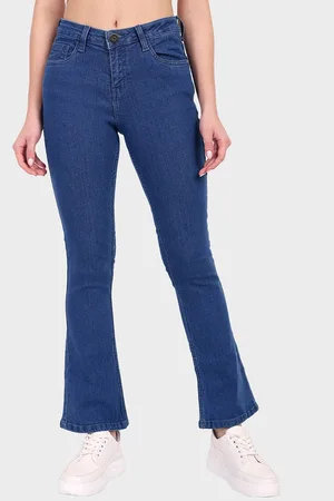 Mast & Harbour Women Blue Mid-Rise Stretchable Bootcut Jeans