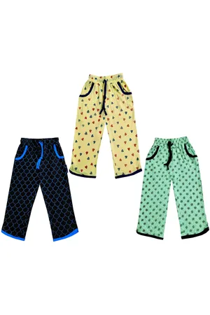 IndiWeaves Girls Pack of 3 Printed Mid-Rise Cotton Capris