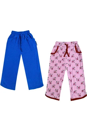 IndiWeaves Girls Pack of 2 Printed Pure Cotton Capris