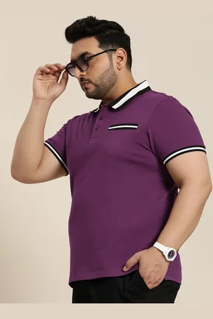 Sztori Men Contrast Collar Polo Collar Cotton T-shirt