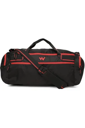 Wildcraft Men Black & Red Solid Duffel Bag
