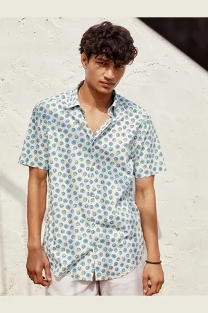 Andamen Classic Conversational Printed Cotton Casual Shirt