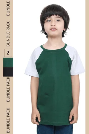 IndiWeaves Boys Pack Of 2 Pure Cotton T-shirt