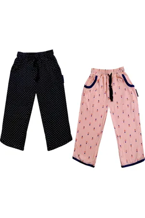 IndiWeaves Girls Pack Of 2 Printed Pure Cotton Capris