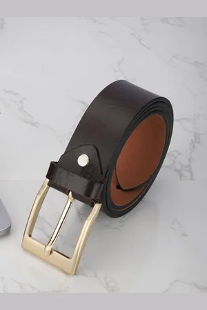 Mast & Harbour Men Brown Leather Formal Belt