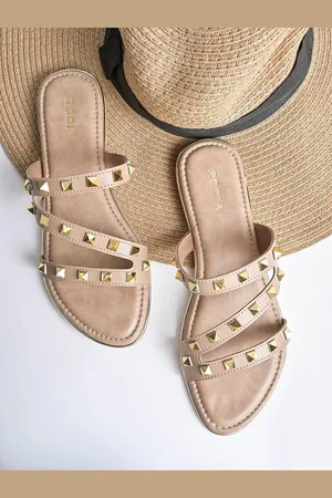 Rocia Women Embellished Slip-On Open Toe Flats