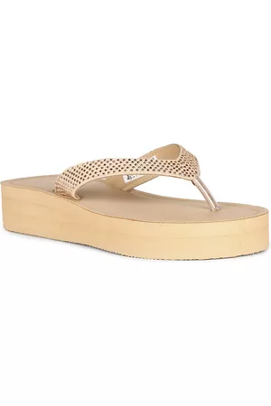 Bata Embellished Flatform Heels
