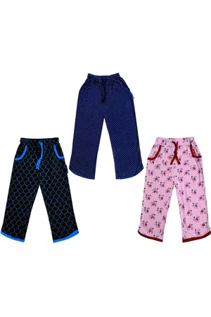 IndiWeaves Girls Pack of 3 Mid-Rise Cotton Printed Capris