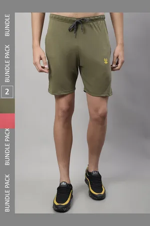 VIMAL JONNEY Men Pack Of 2 Mid-Rise Cotton Sports Shorts