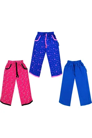 IndiWeaves Girls Pack of 3 Mid-Rise Cotton Printed Capris