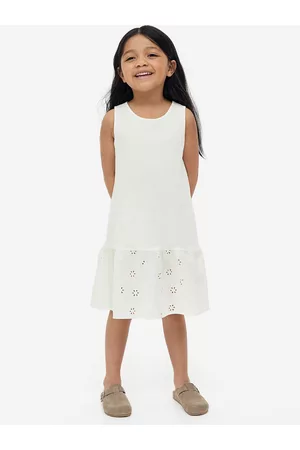H&M Girls A-Line Pure Cotton Dress