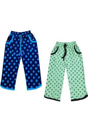 IndiWeaves Girls Pack of 2 Mid-Rise Cotton Printed Capris