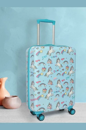 Novex Printed Hard-Sided Water-Resistant Cabin Trolley Suitcase