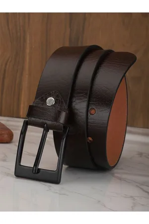 Mast & Harbour Men Brown Leather Formal Belt