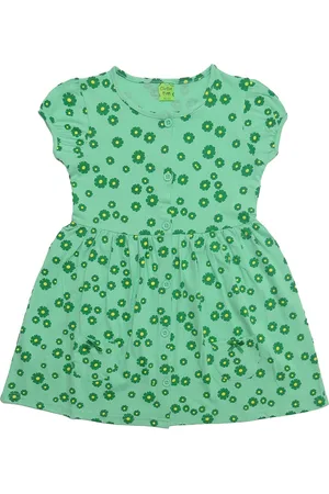 Clothe Funn Girls Floral Print Fit & Flare Dress