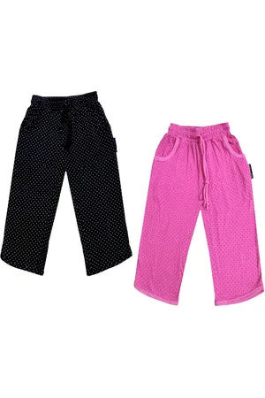 IndiWeaves Girls Pack of 2 Mid-Rise Cotton Printed Capris