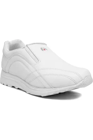 ASIAN Men White Slip-On Sneakers