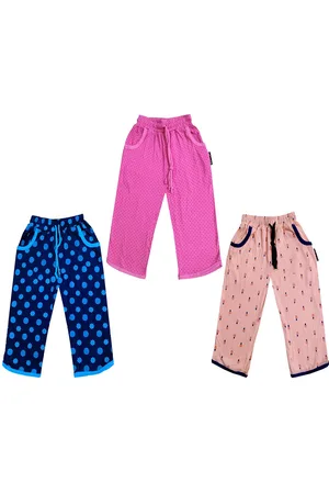 IndiWeaves Girls Pack of 3 Mid-Rise Cotton Printed Capris