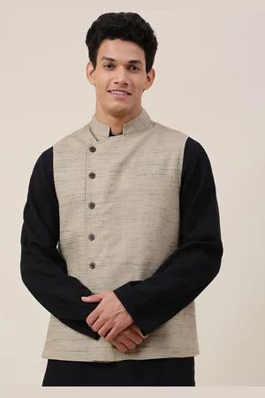 Fabindia Mandarin Collar Nehru Jacket