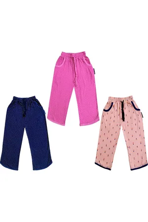IndiWeaves Girls Pack of 3 Mid-Rise Cotton Printed Capris