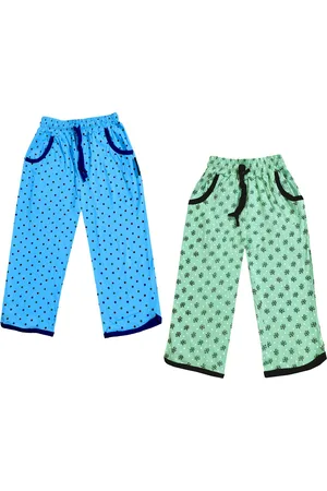 IndiWeaves Girls Pack of 2 Mid-Rise Cotton Printed Capris