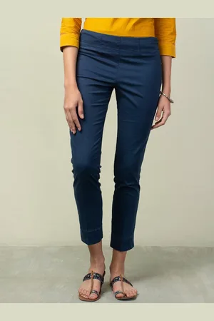 Fabindia Women Slim Fit Formal Trousers