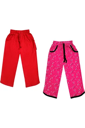 IndiWeaves Girls Pack of 2 Mid-Rise Cotton Printed Capris
