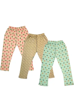 IndiWeaves Girls Pack Of 3 Printed Pure Cotton Capris